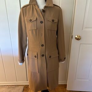 NWT Banana Republic Tan Safari Style Trench Coat